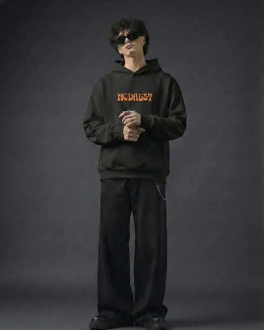 Untamed Unisex Oversized Hoodie - Black