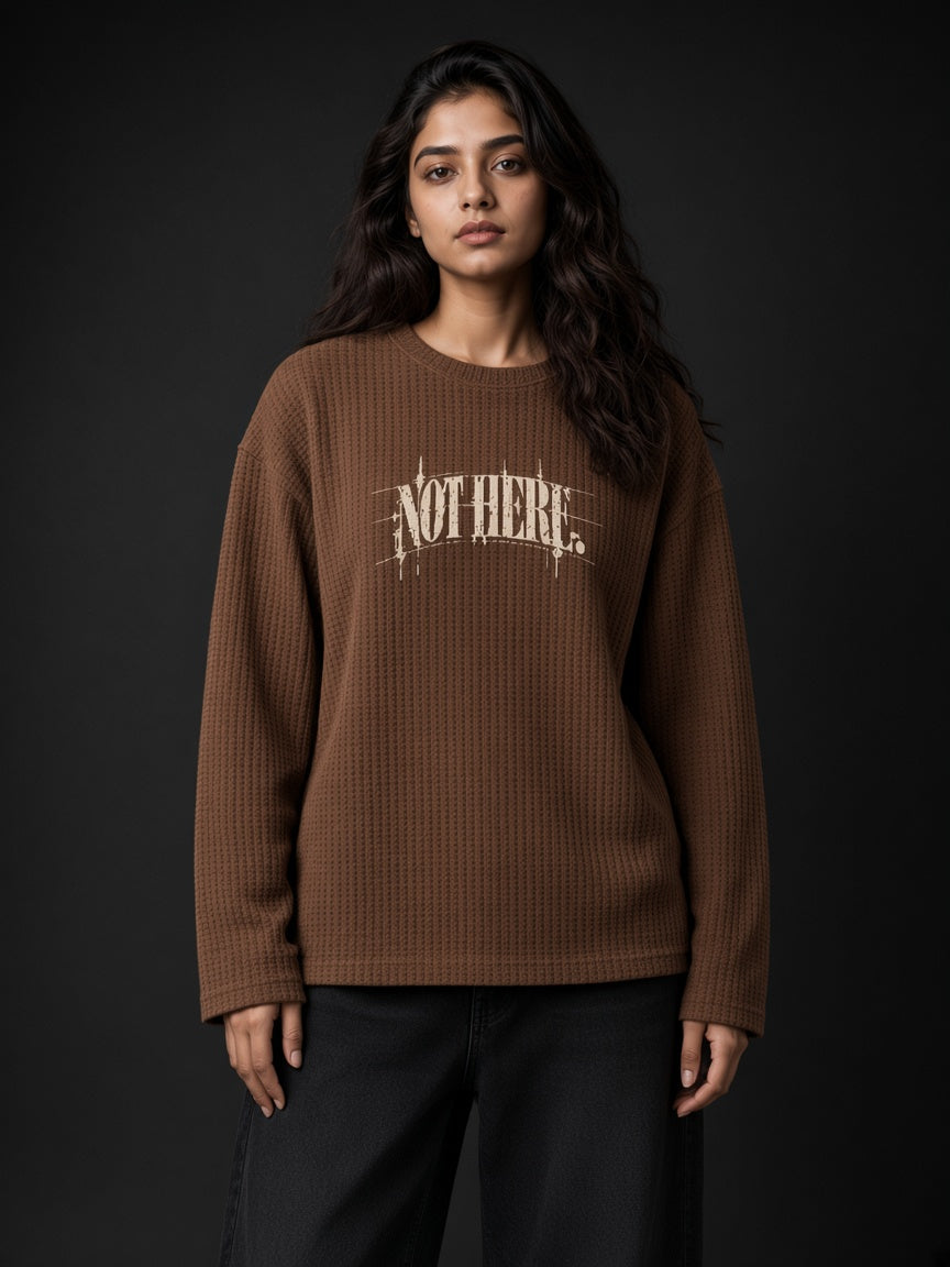 Not Here, front