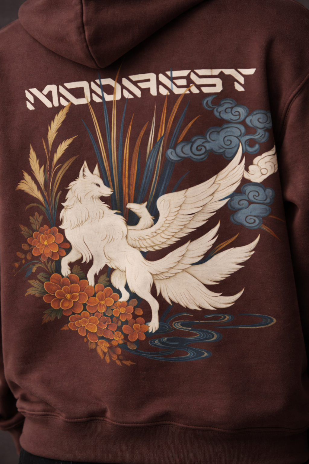 Foxy Oversized Hoodie - Brown