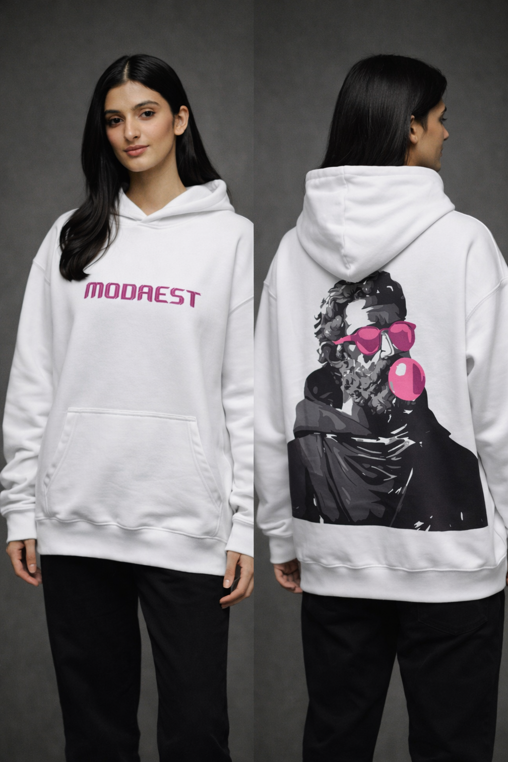 Coolman Oversized Hoodie - White