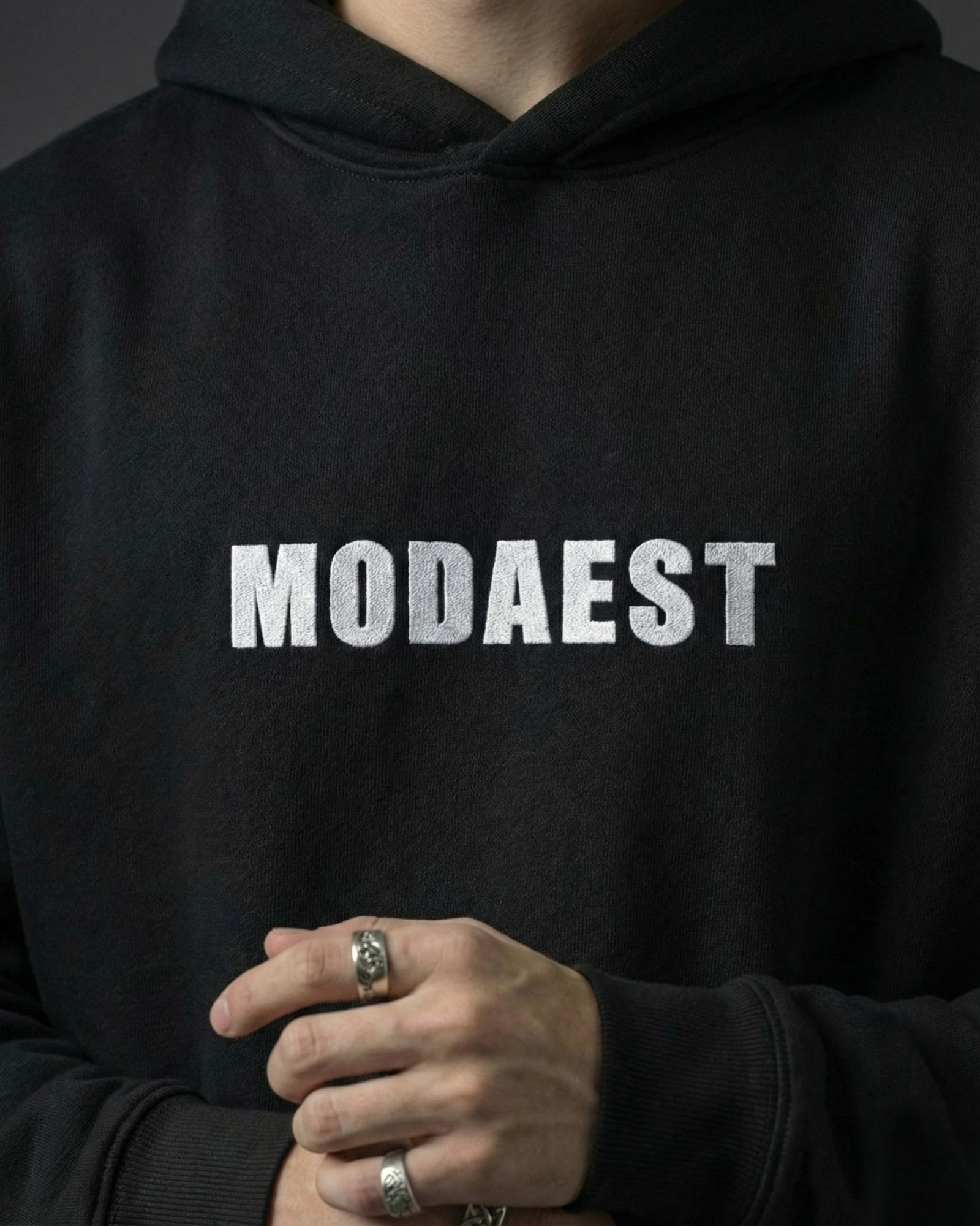 Essential Oversized Hoodie - Black - Modaest