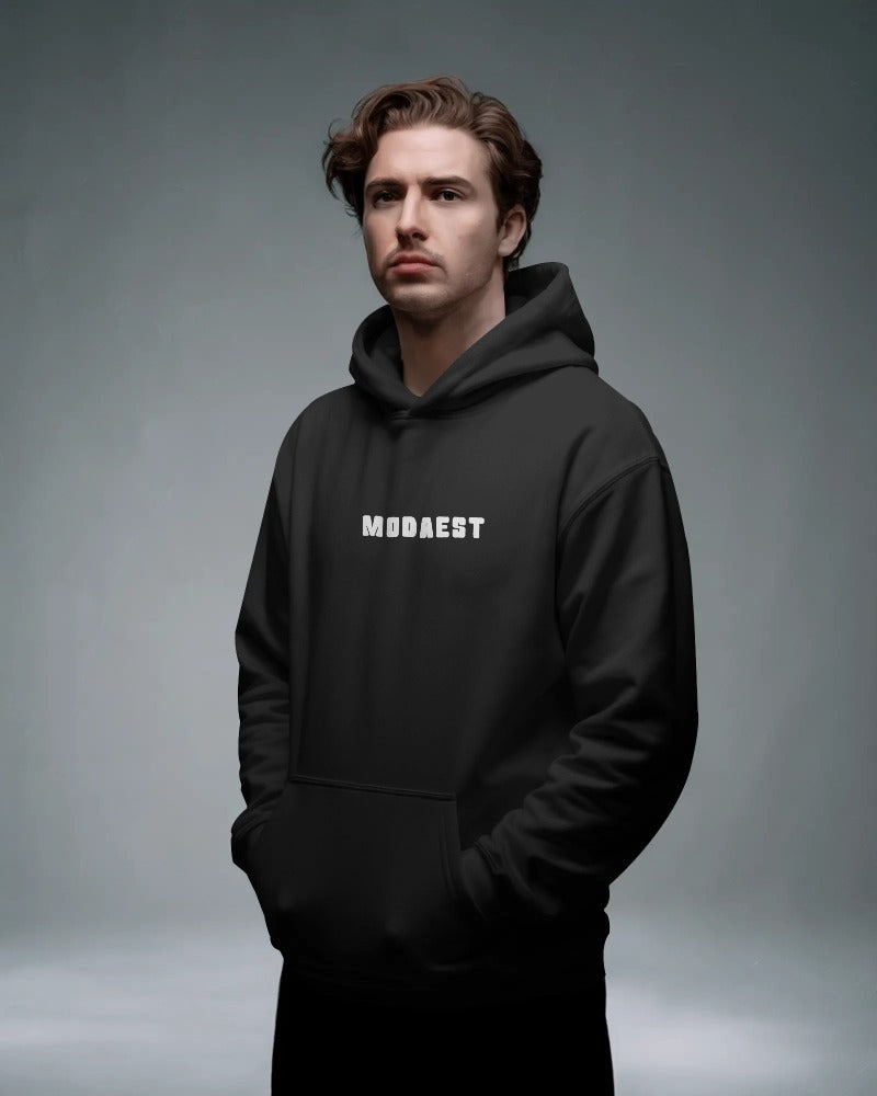 Essential Oversized Hoodie - Black
