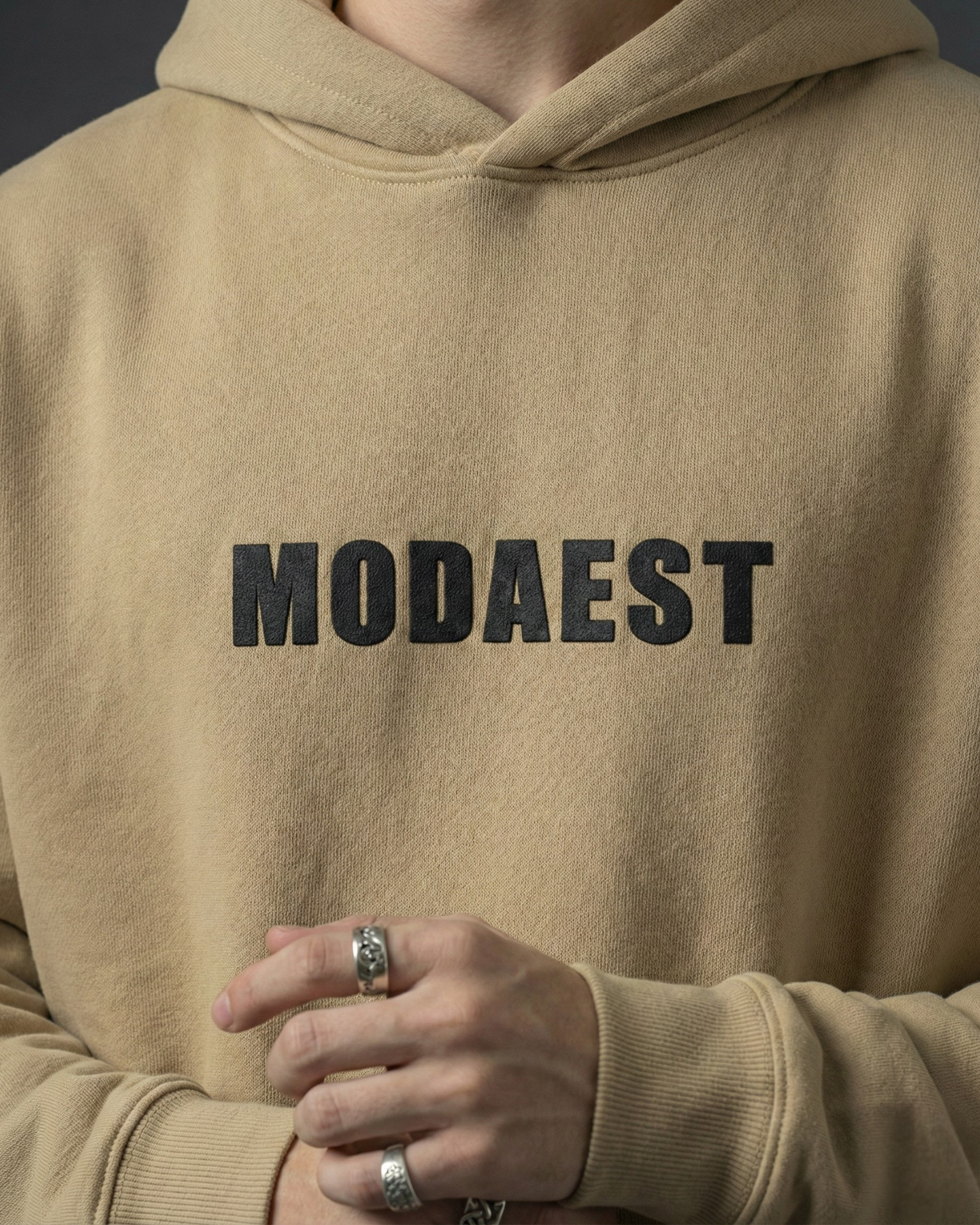 Essential Oversized Hoodie - Beige - Modaest