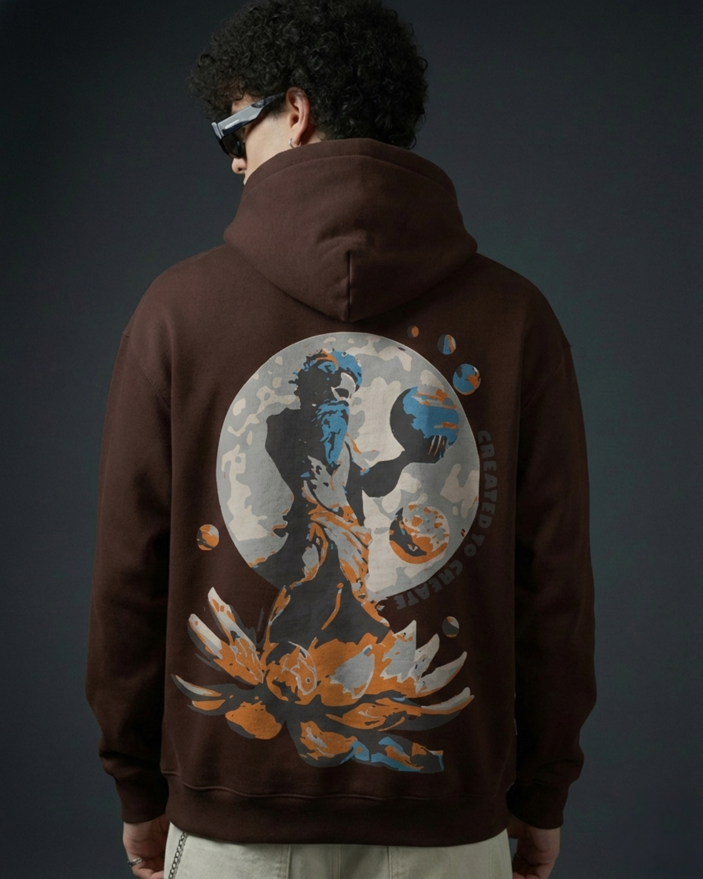 Creator Oversized Hoodie - Brown - Modaest