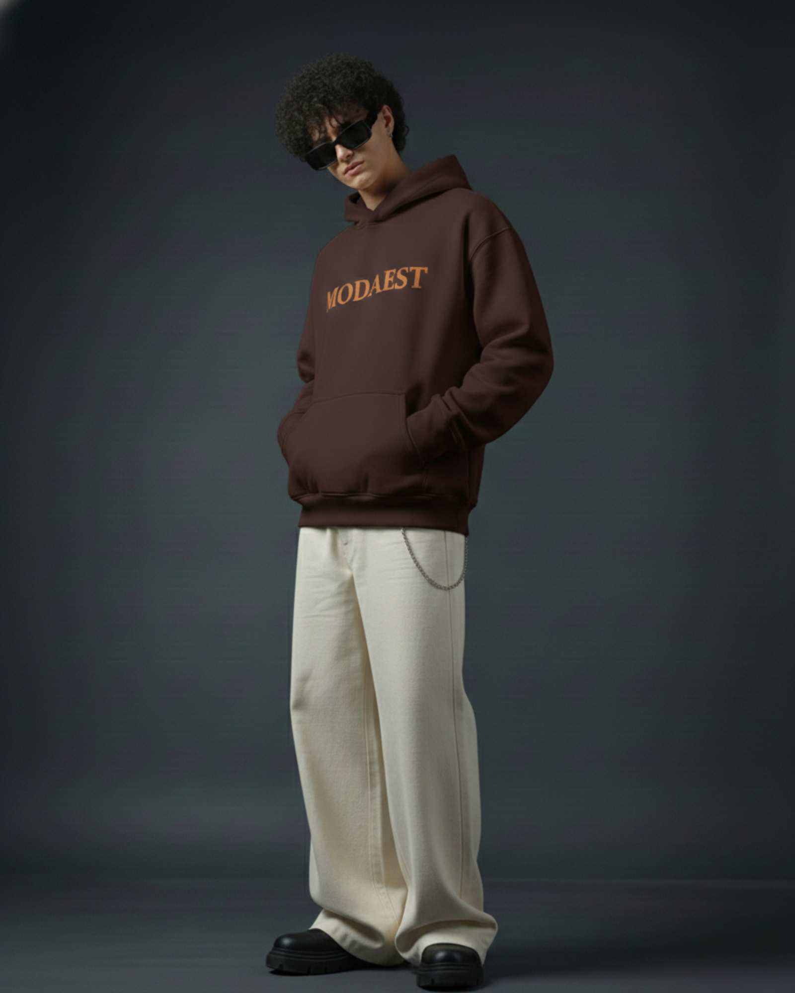 Creator Oversized Hoodie - Brown - Modaest