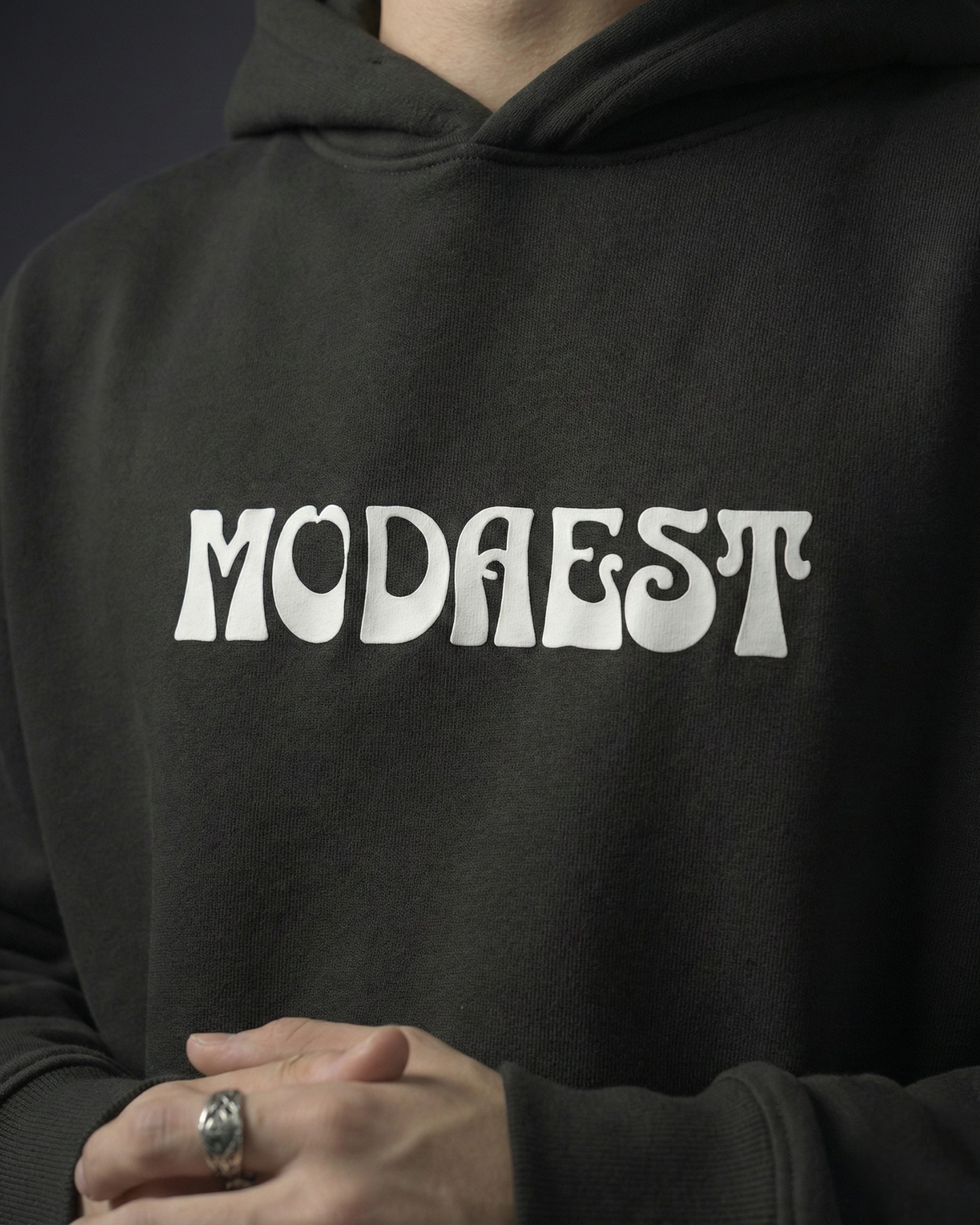 Dragonfly Oversized Hoodie - Black - Modaest
