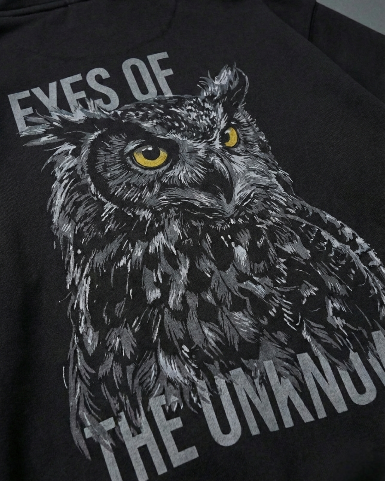Eye of the Unknow Oversized Hoodie - Black - Modaest