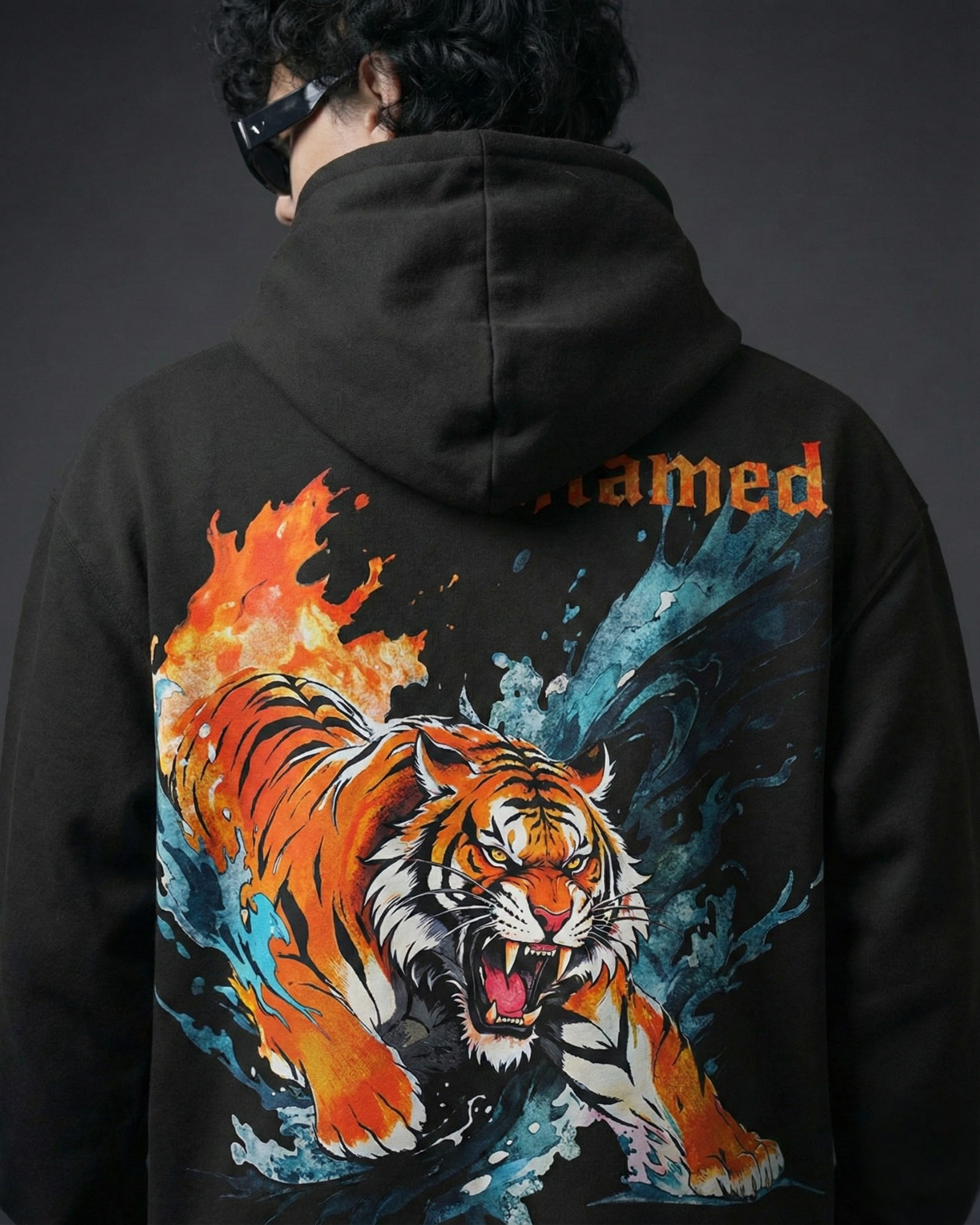 Untamed Unisex Oversized Hoodie - Black - Modaest