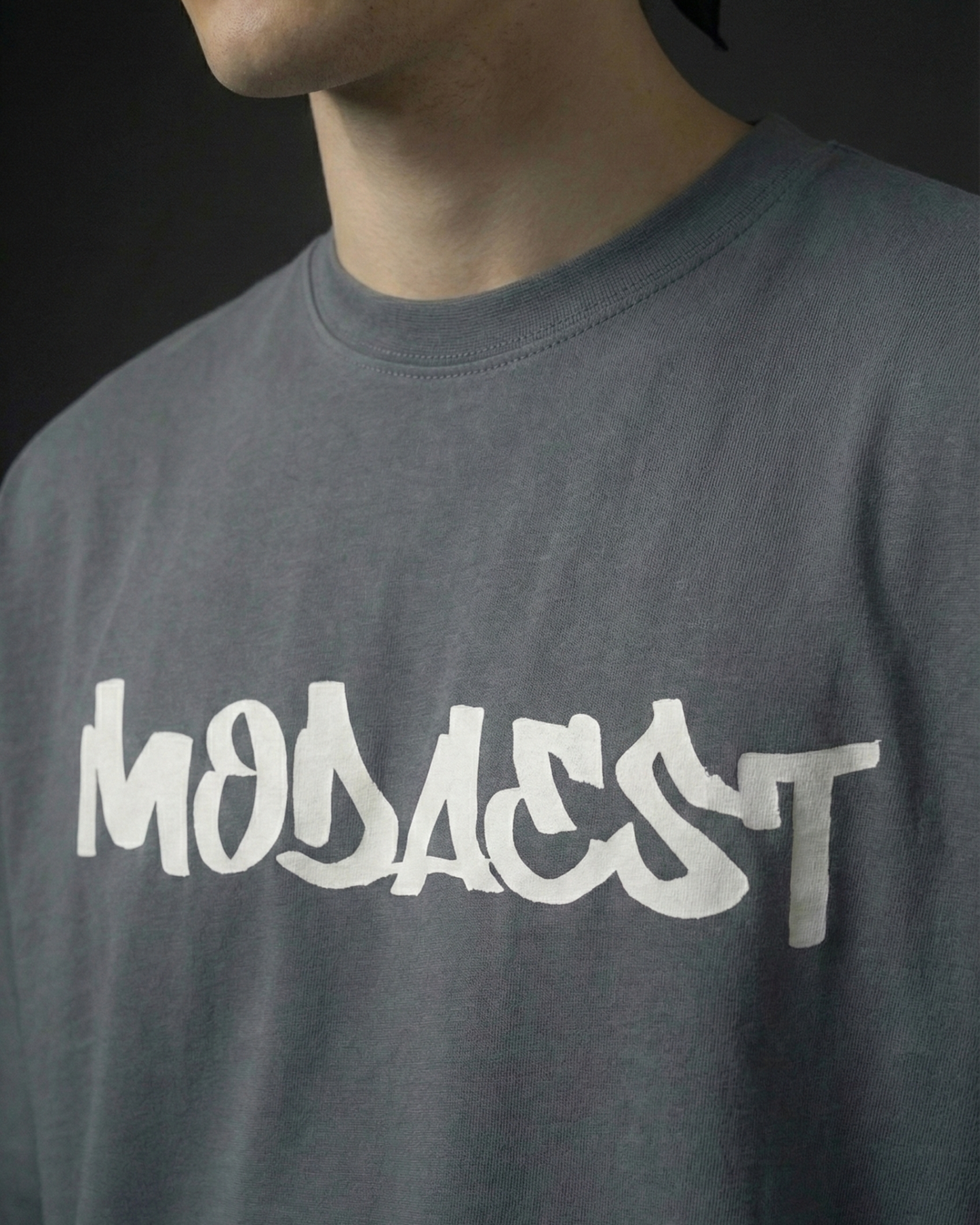 Trapped Oversized Tshirt - Charcoal Grey