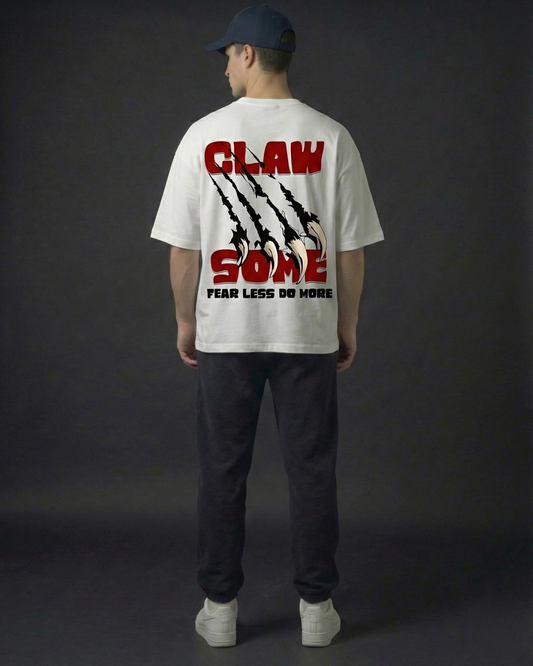 Clawsome Oversized Tshirt - White