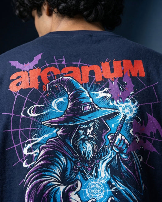 Modaest Arcanum oversized T-shirt with a minimalist untitled graphic design, soft fabric and relaxed fit for casual wear.