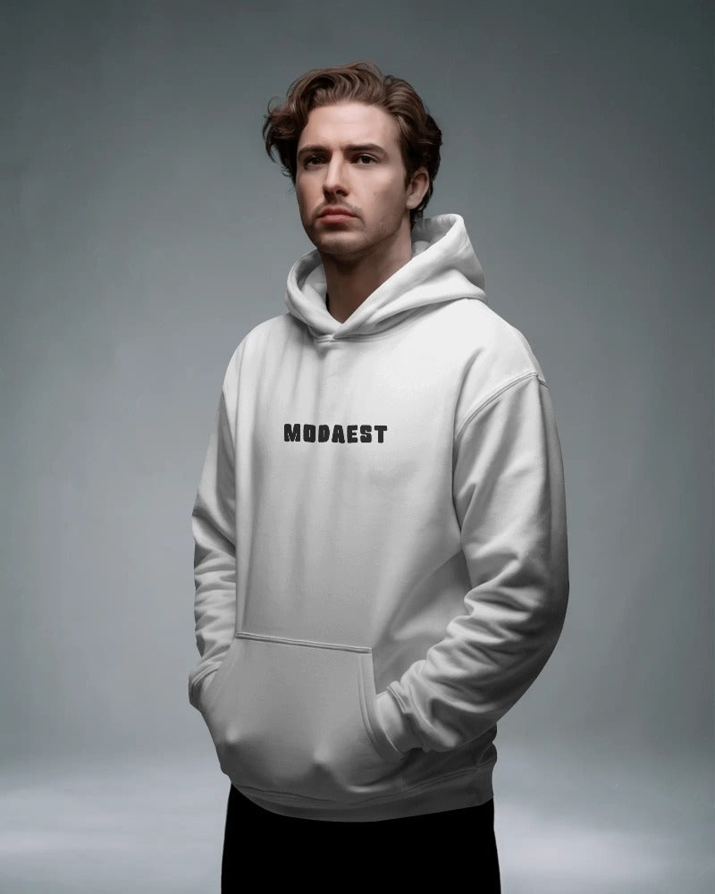 Essential Oversized Hoodie - White