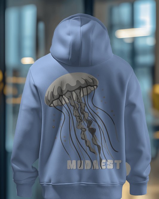 modaest jellyfish oversized hoodie - blue